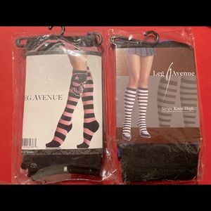 Leg Avenue Strip Knee Highs